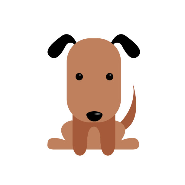 孤立的可爱的狗图片下载