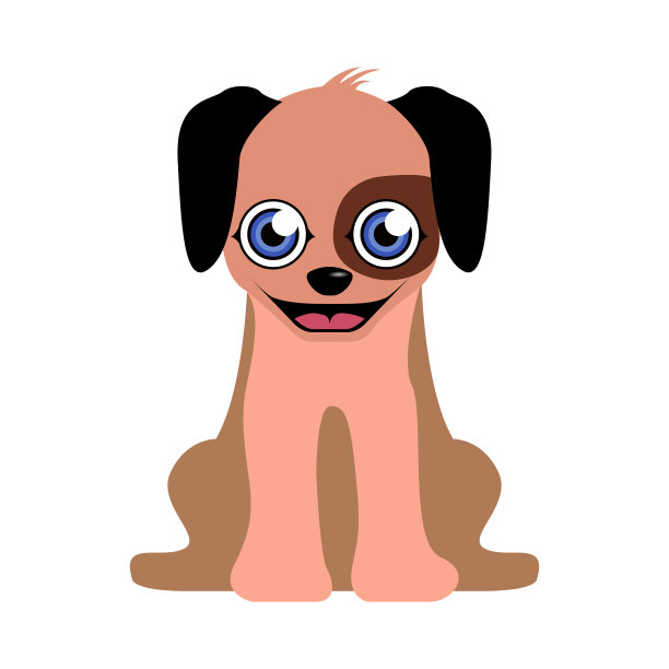 孤立的可爱的狗图片下载