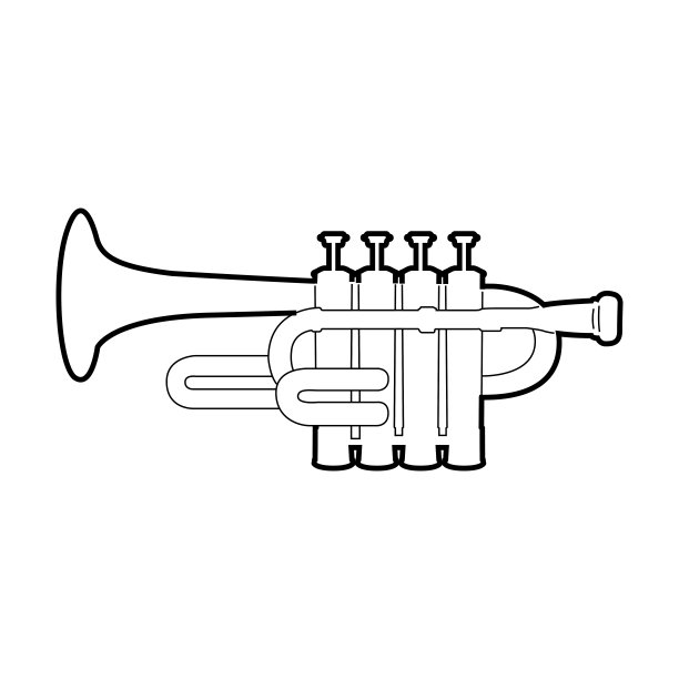 孤立的喇叭喇叭图片下载