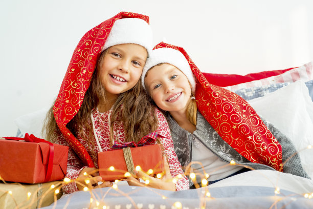 家庭庆祝圣诞节图片下载