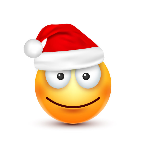圣诞帽和笑脸图片下载