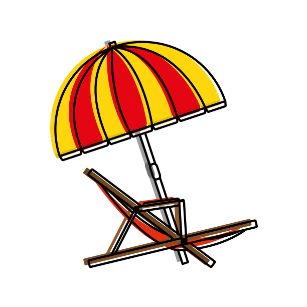 孤立sunchair设计图片下载