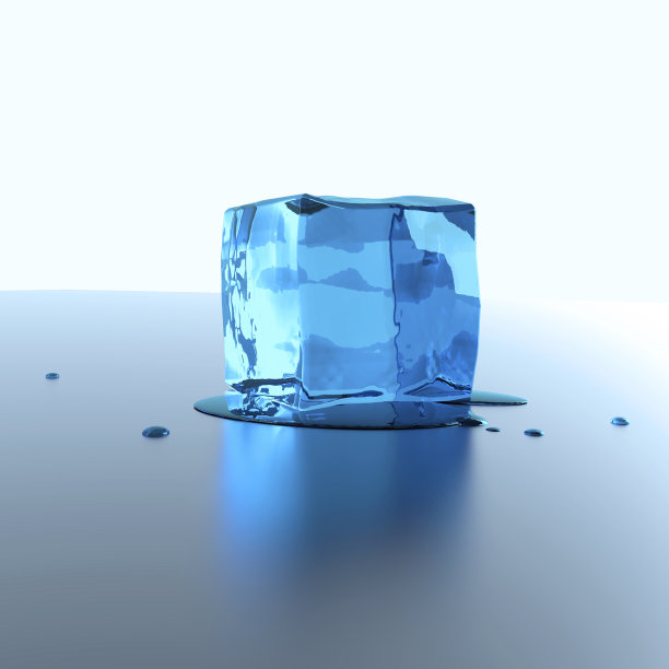 3d插图，3d渲染，冰块图片下载