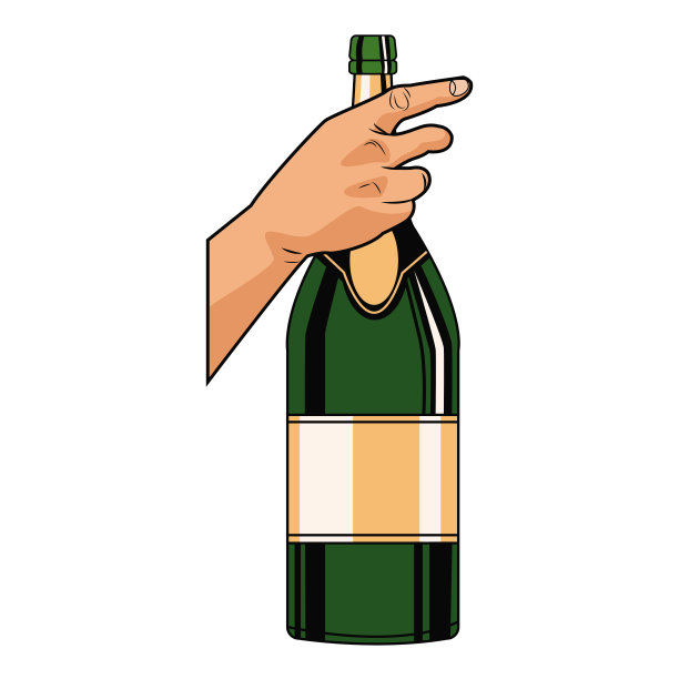 香槟瓶波普艺术图片下载