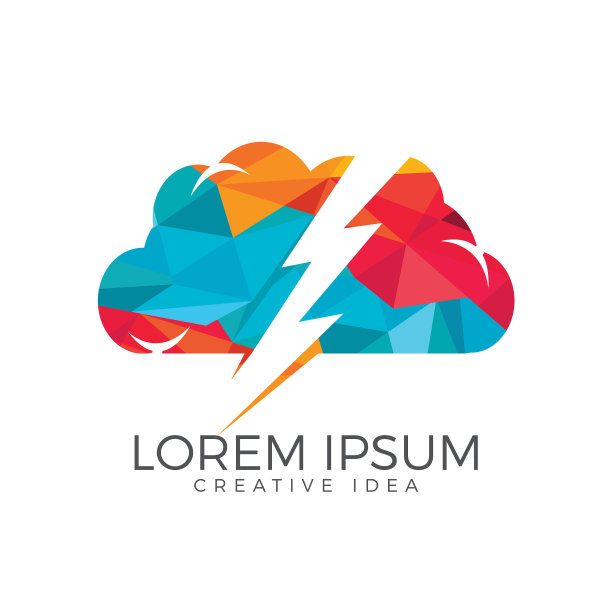 雷和云矢量设计。图片下载