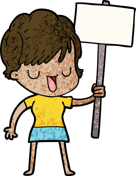 卡通的女人说话图片下载