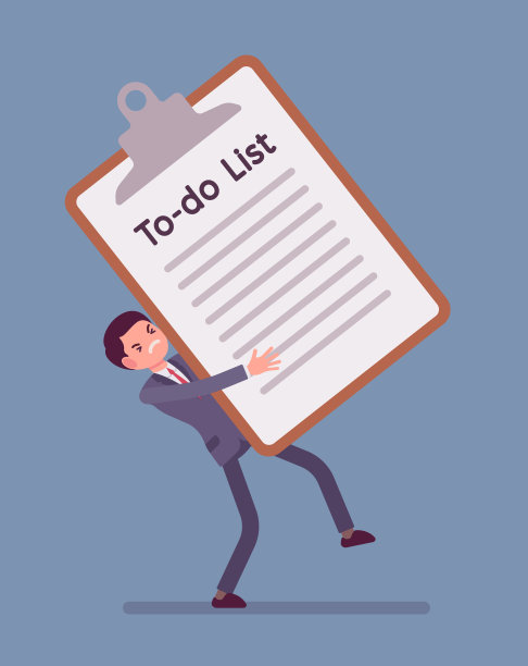 沉重的待办事项清单图片下载