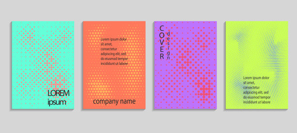 最小抽象向量半色调覆盖设计。未来几何模板。矢量模板的标语牌，横幅，传单，演示和报告图片下载