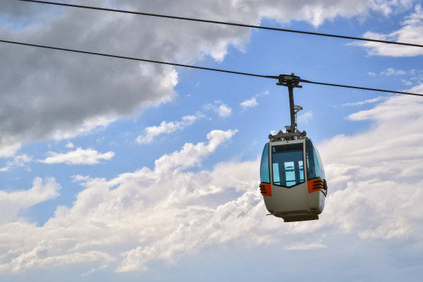 缆车的特写镜头图片下载