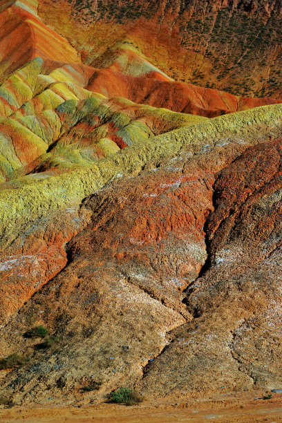 中国甘肃张掖丹霞地貌图片下载