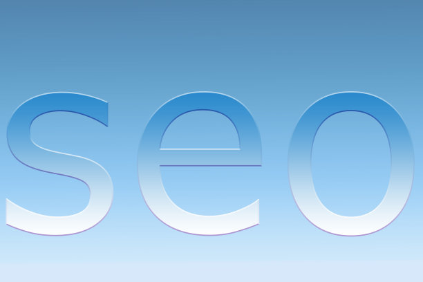 搜索引擎优化题词与蓝色梯度背景图片下载