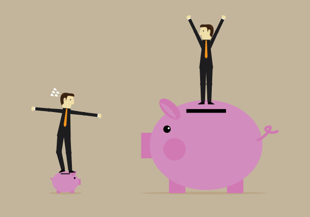 富商与穷人素材图片