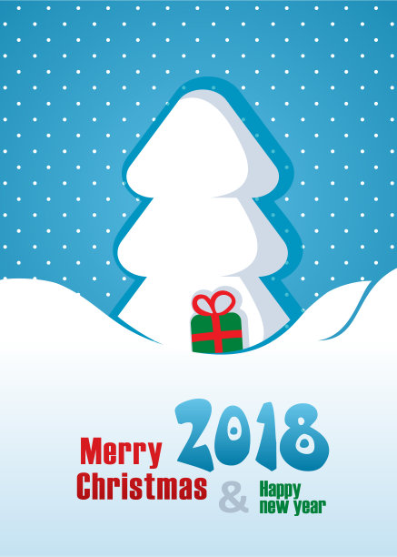 圣诞快乐卡。新年快乐。图片下载