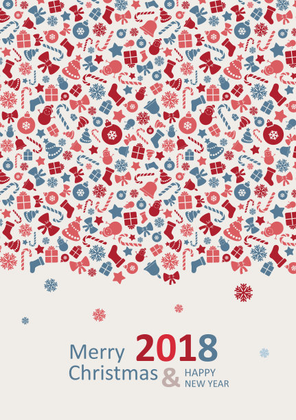 圣诞快乐卡。新年快乐。图片下载