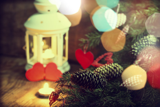 冬天收集蜡烛枝图片下载