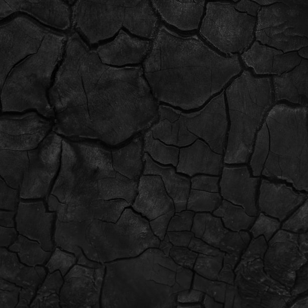 黑色的狼籍的背景。燃烧木材纹理。图片下载