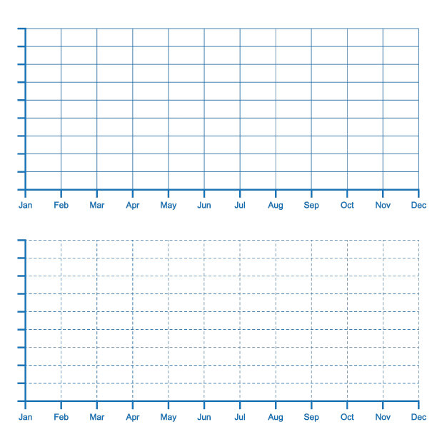 评级线图表线图表图表纸可打印的矢量图图片下载