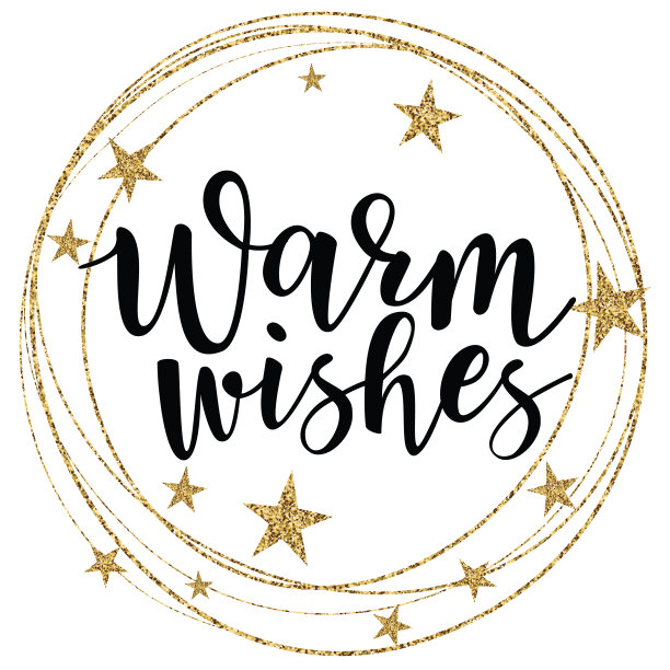 矢量插图的“温暖的祝愿”字母图片下载