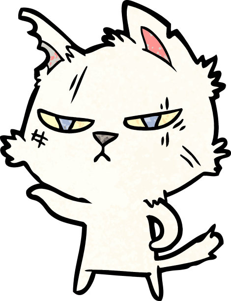 艰难的卡通猫图片下载