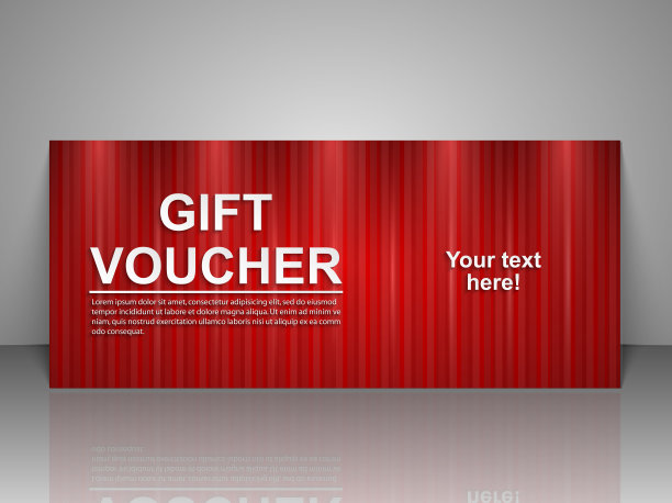 礼券模板。图片下载