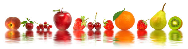 水中的水果和浆果图片下载