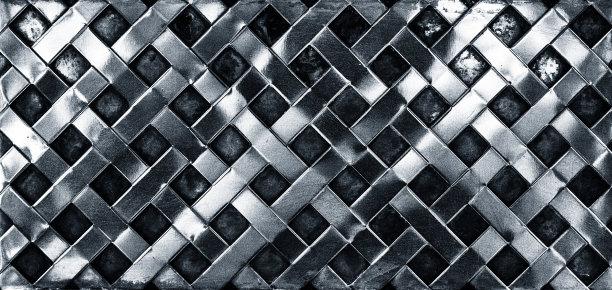 金属网格特写。图片下载