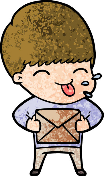 快乐的卡通男孩图片下载