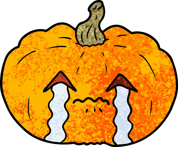 卡通哭万圣节南瓜图片下载