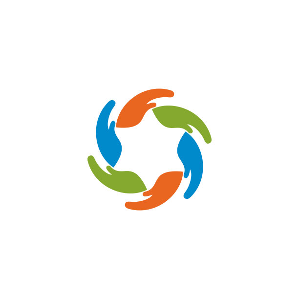 援助之手符号，社区关怀符号图标图片下载