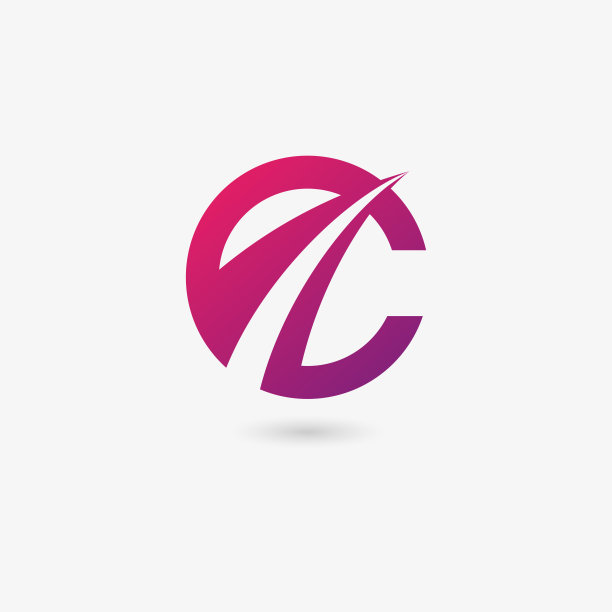 创意字母C符号图标抽象图图片下载