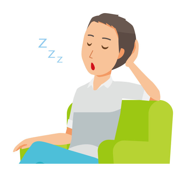 一个穿着短袖衬衫的男人正坐在沙发上图片下载