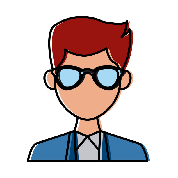 穿着优雅，戴着墨镜的年轻人图片下载