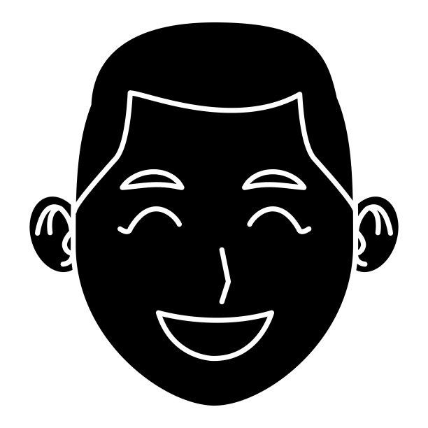 年轻人脸卡通素材图片