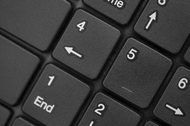 电脑键盘上Num按键的特写镜头图片下载