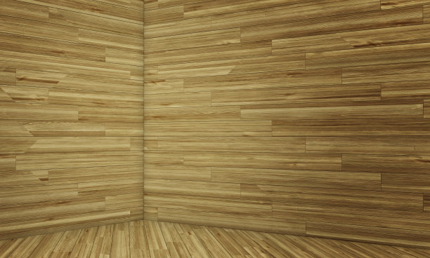 旧的木屋。三维渲染图片下载