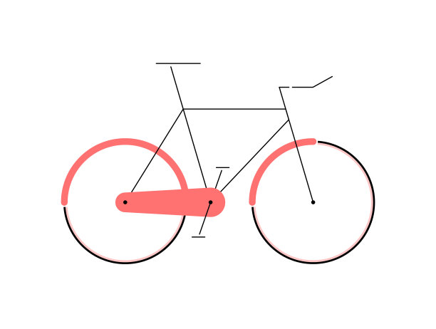 红色的自行车图片下载