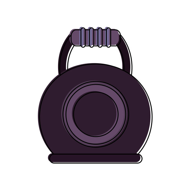 Kettlebell重量孤立图片下载