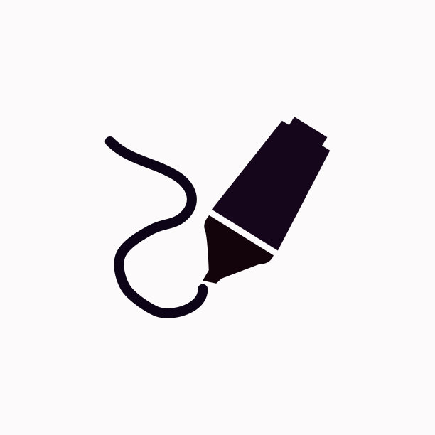 萤光笔矢量图标。图片下载