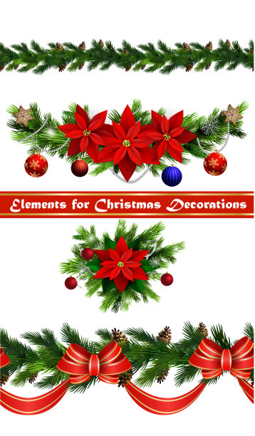 向量圣诞边境图片下载