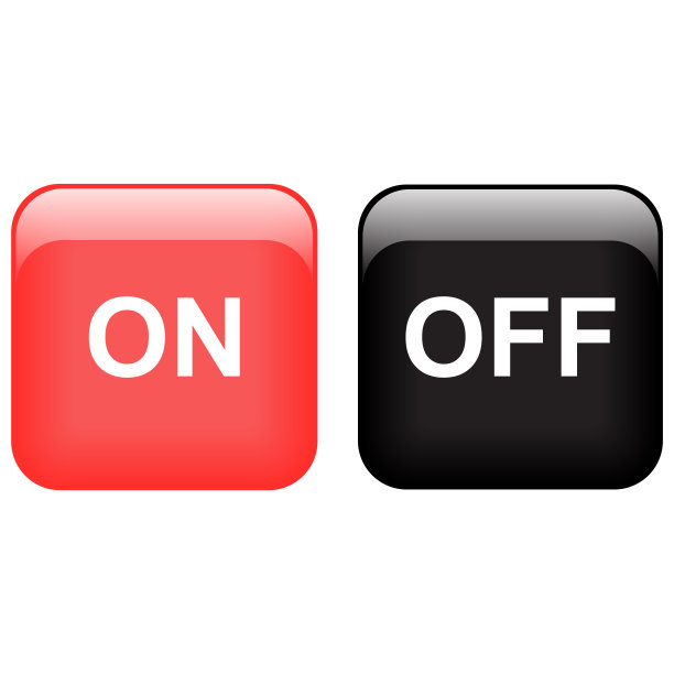 打开和关闭图标按钮矢量图片下载