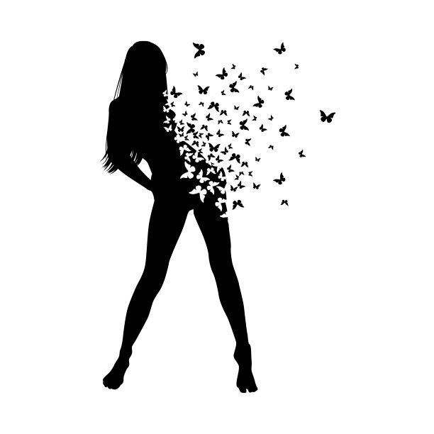 站在白色背景下的女人图片下载