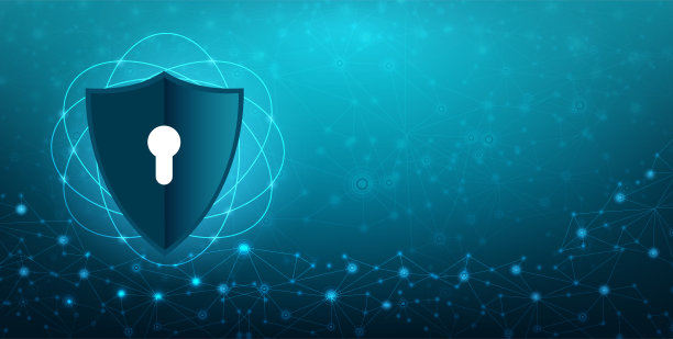 矢量蓝盾数据保护业务概念蓝盾蓝色背景世界网络互联网信息保护关键矢量eps 10素材图片