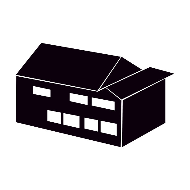 孤立的建筑轮廓图片下载