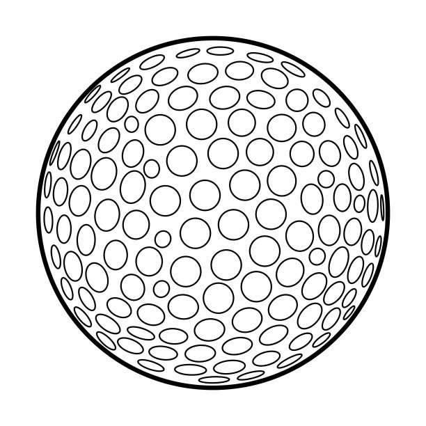 孤立的高尔夫球图片下载