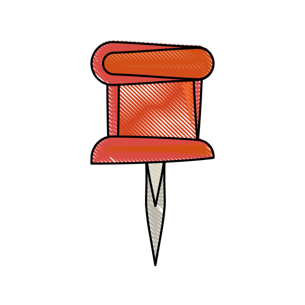 图钉孤立的象征图片下载