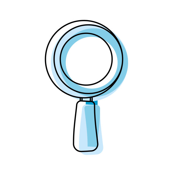 放大镜符号图片下载