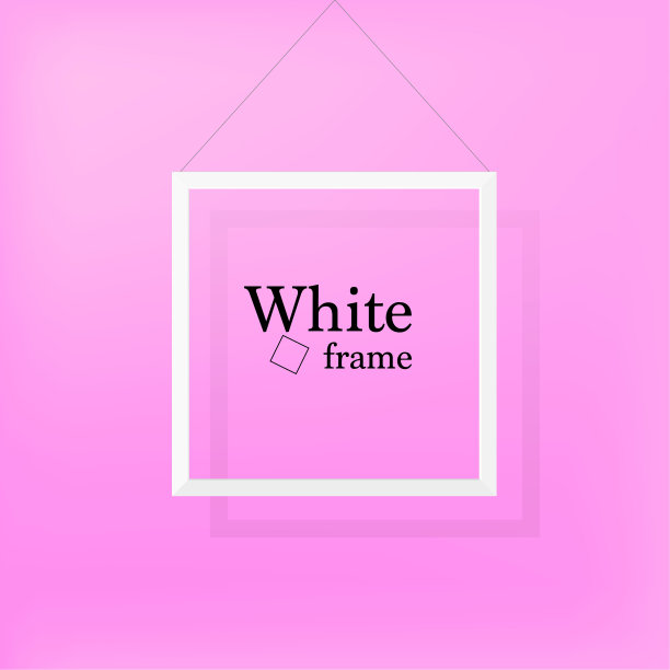 白色框架图片下载