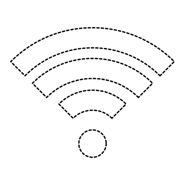 Wifi信号隔离图标图片下载