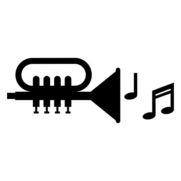 带音符的小号图片下载