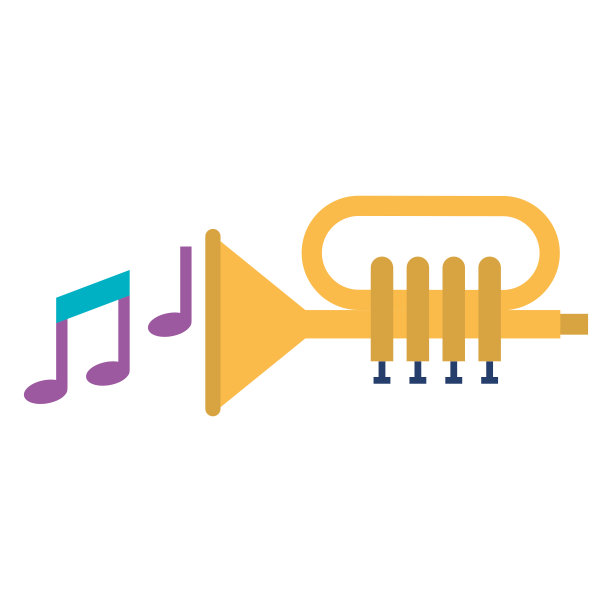 带音符的小号图片下载